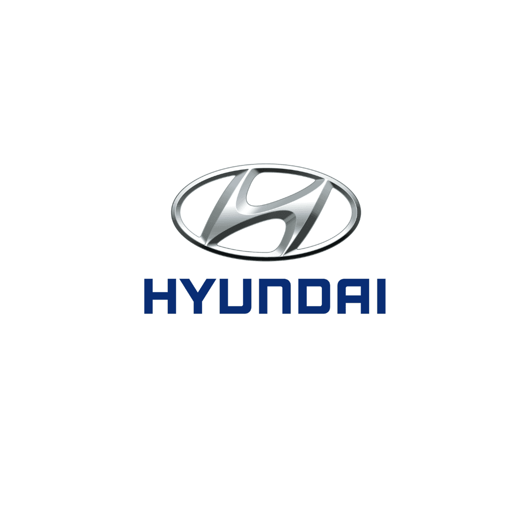 Logo de Hyundai, marque automobile accompagnée par Ridha Bouzguenda en Tunisie